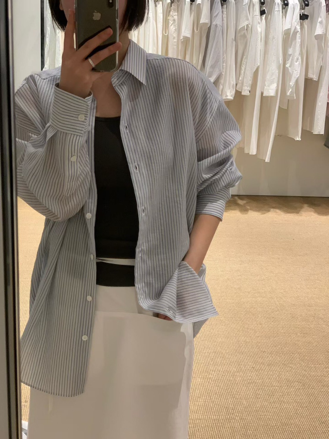 B65.知性推薦直條紋襯衫