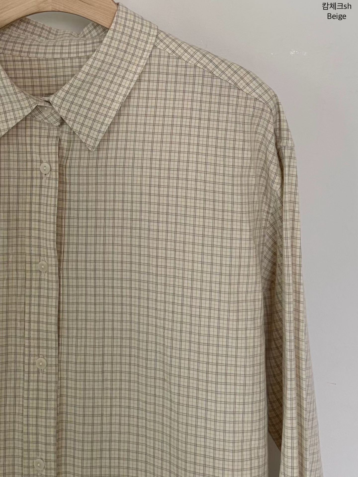 B89.小V家清爽蘇打小格子襯衫