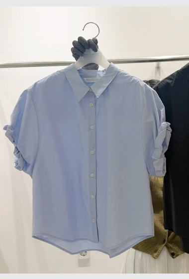 B35.質感家捲袖造型襯衫