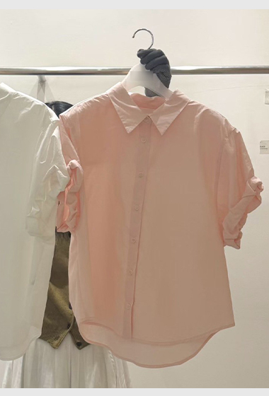 B35.質感家捲袖造型襯衫