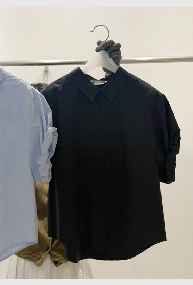 B35.質感家捲袖造型襯衫
