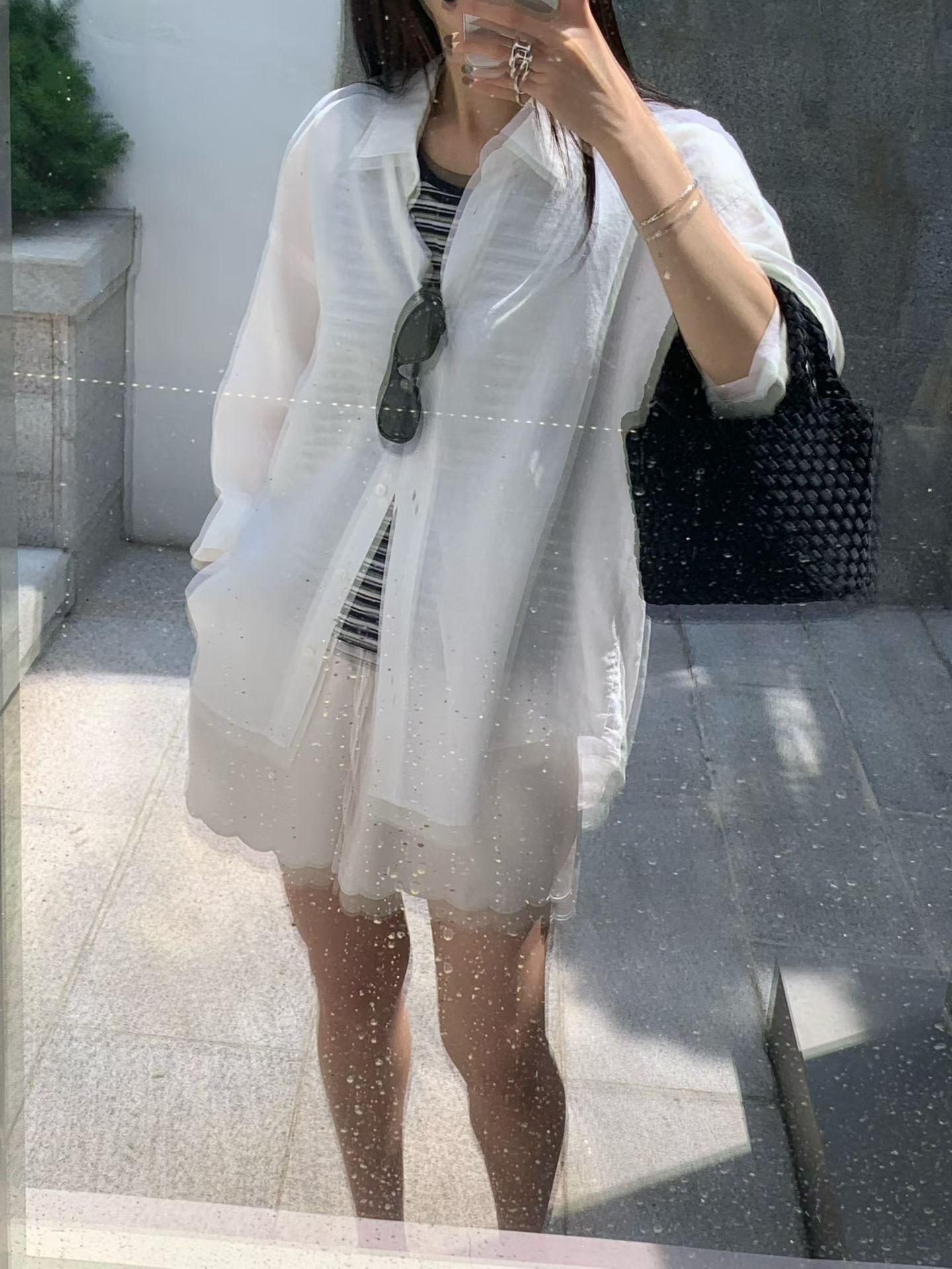 B45.清爽家莫蘭迪亞麻襯衫