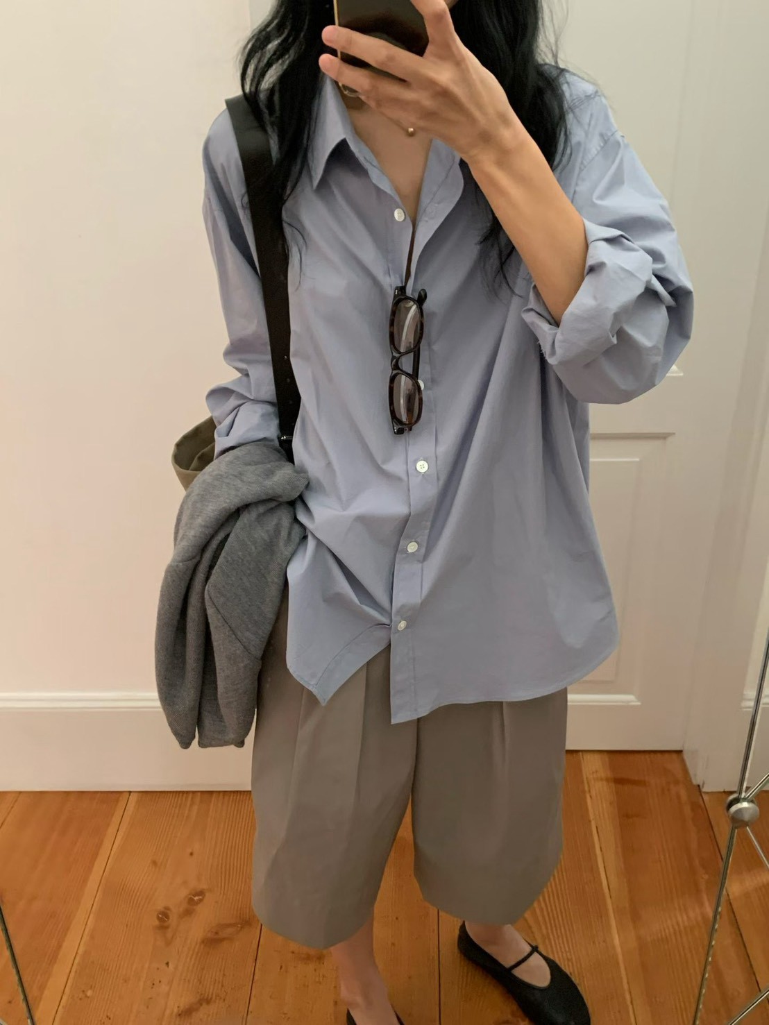 B69.小V家柔美淡雅襯衫