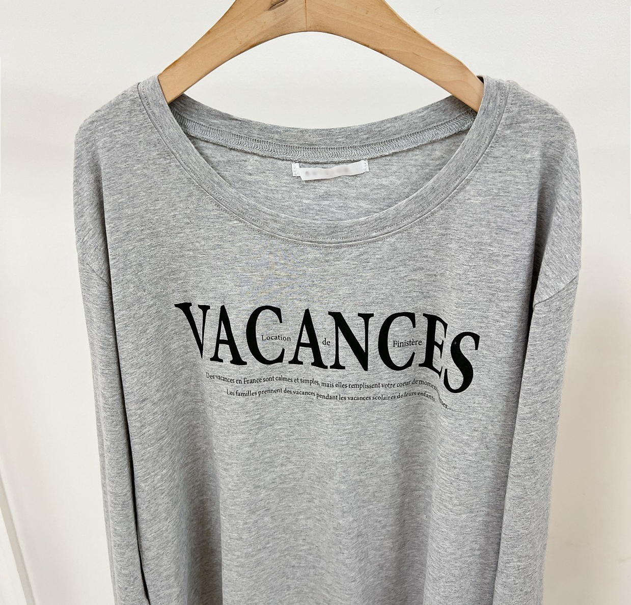 漂亮歐膩VACANCES印字TEE