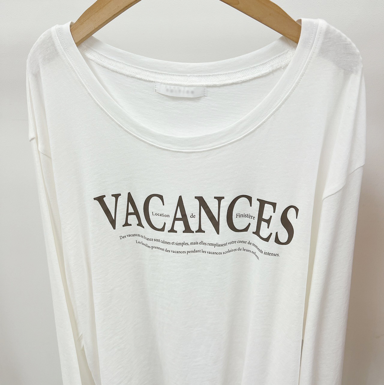 漂亮歐膩VACANCES印字TEE