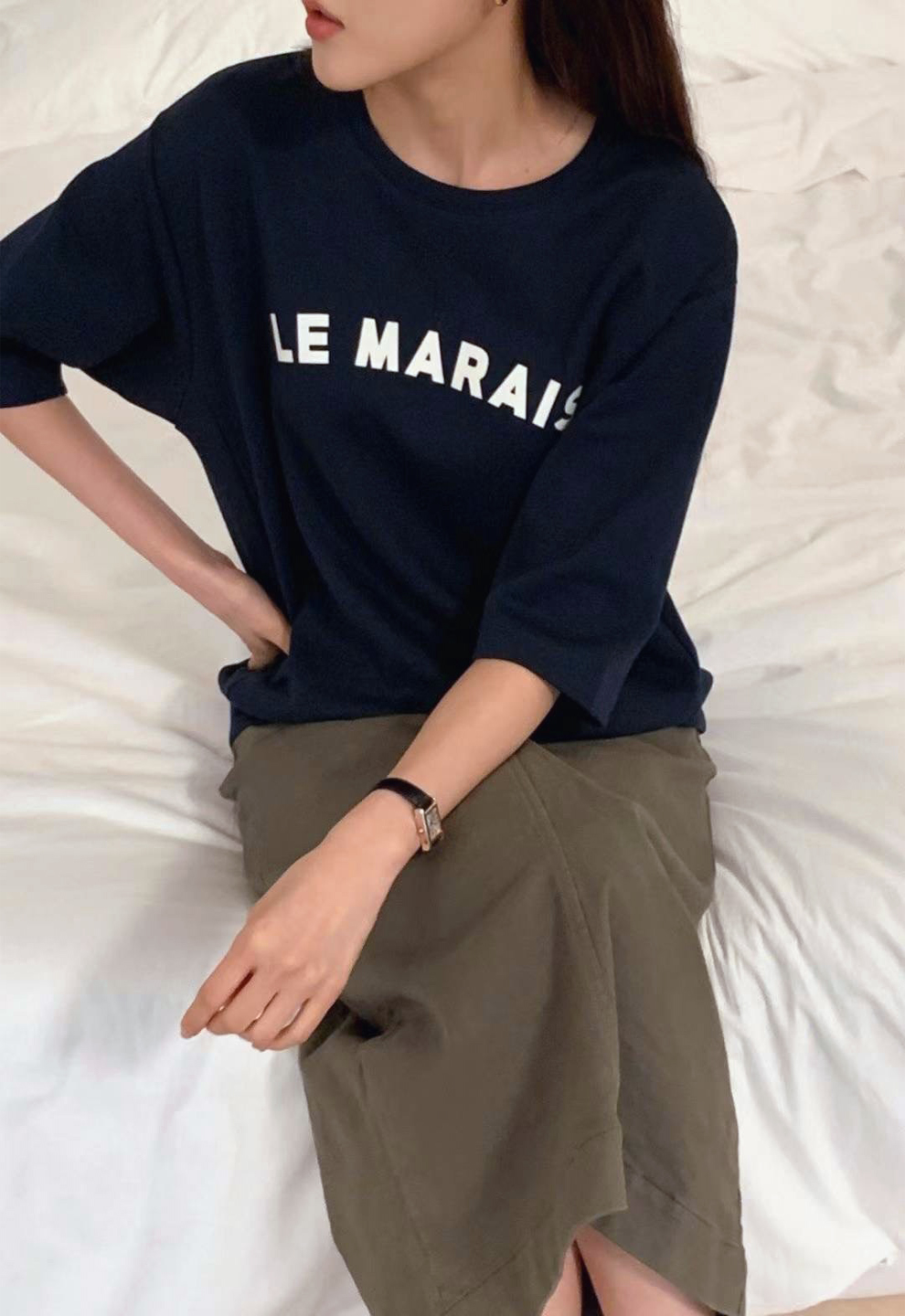 休閒LE MARAIS大學TEE