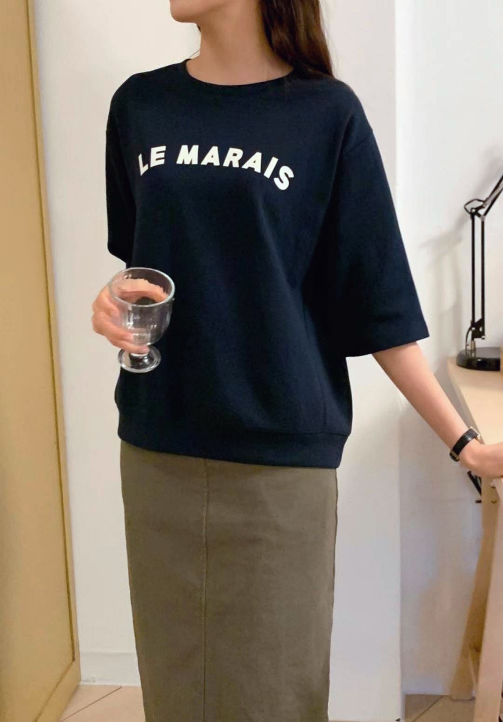 休閒LE MARAIS大學TEE