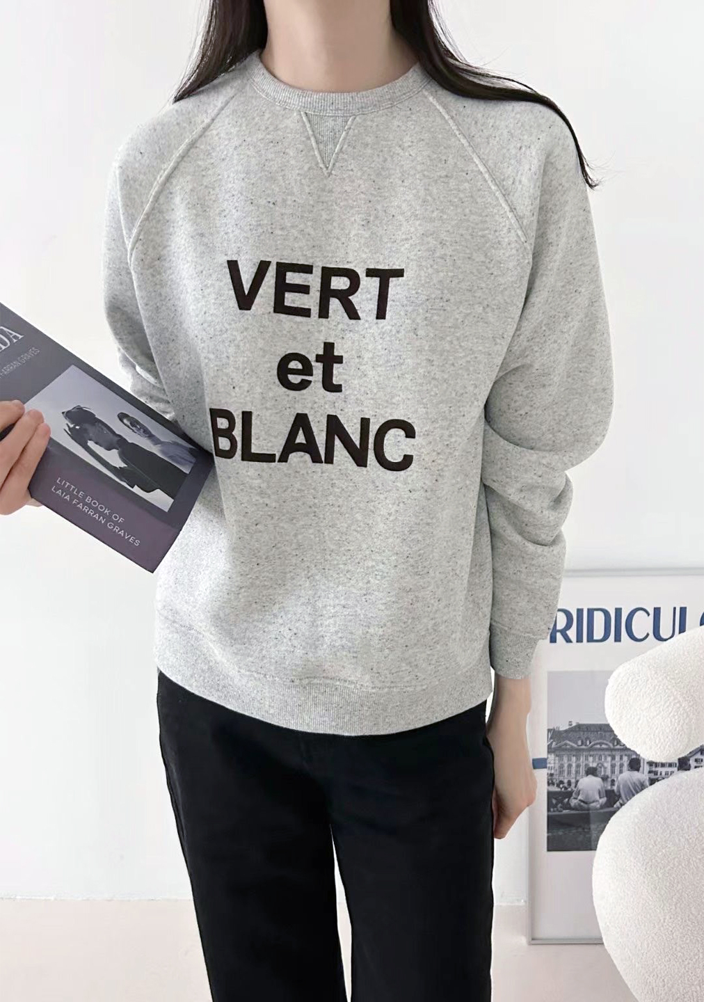 點點VERT et BLANC刷毛Tee