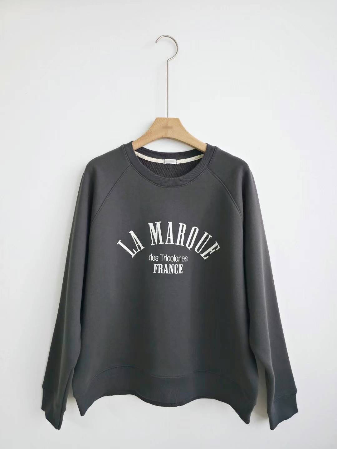 LA MARQUE印字大學TEE