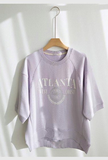 B03.美式ATLANTA印花大學TEE