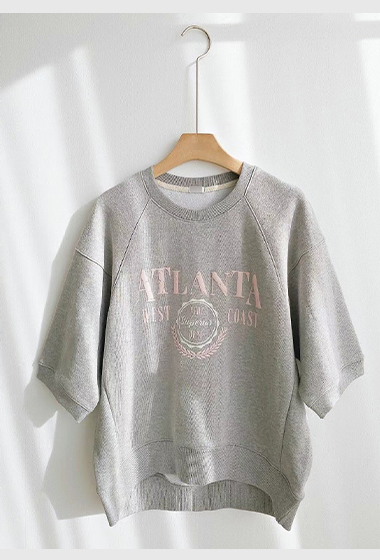 B03.美式ATLANTA印花大學TEE