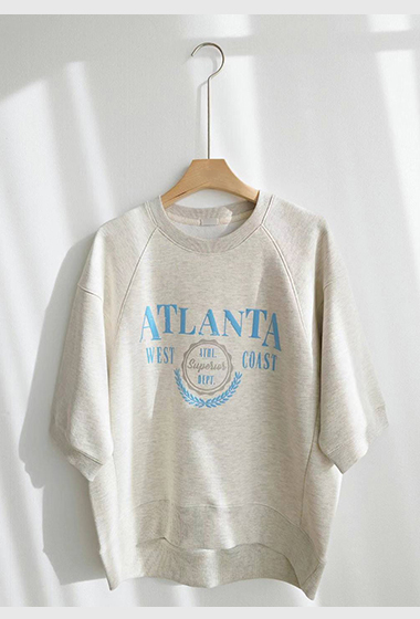 B03.美式ATLANTA印花大學TEE