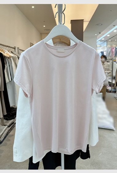 B107.衣櫃必備絲光棉基本TEE