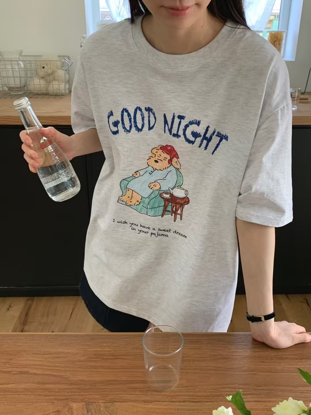 A121.GOOD NIGHT狗狗TEE
