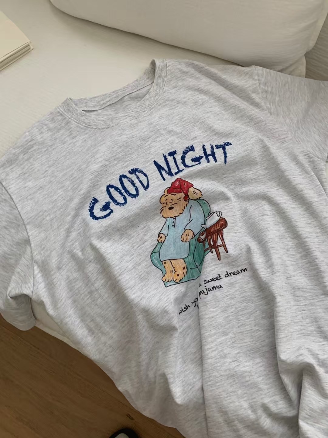 A121.GOOD NIGHT狗狗TEE