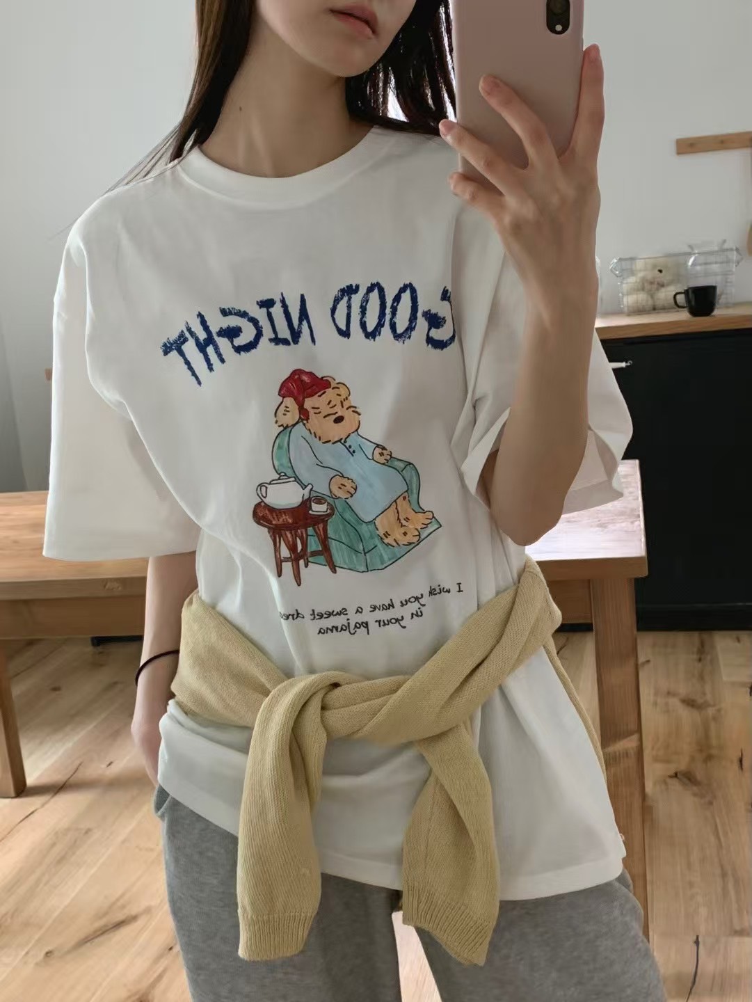 A121.GOOD NIGHT狗狗TEE