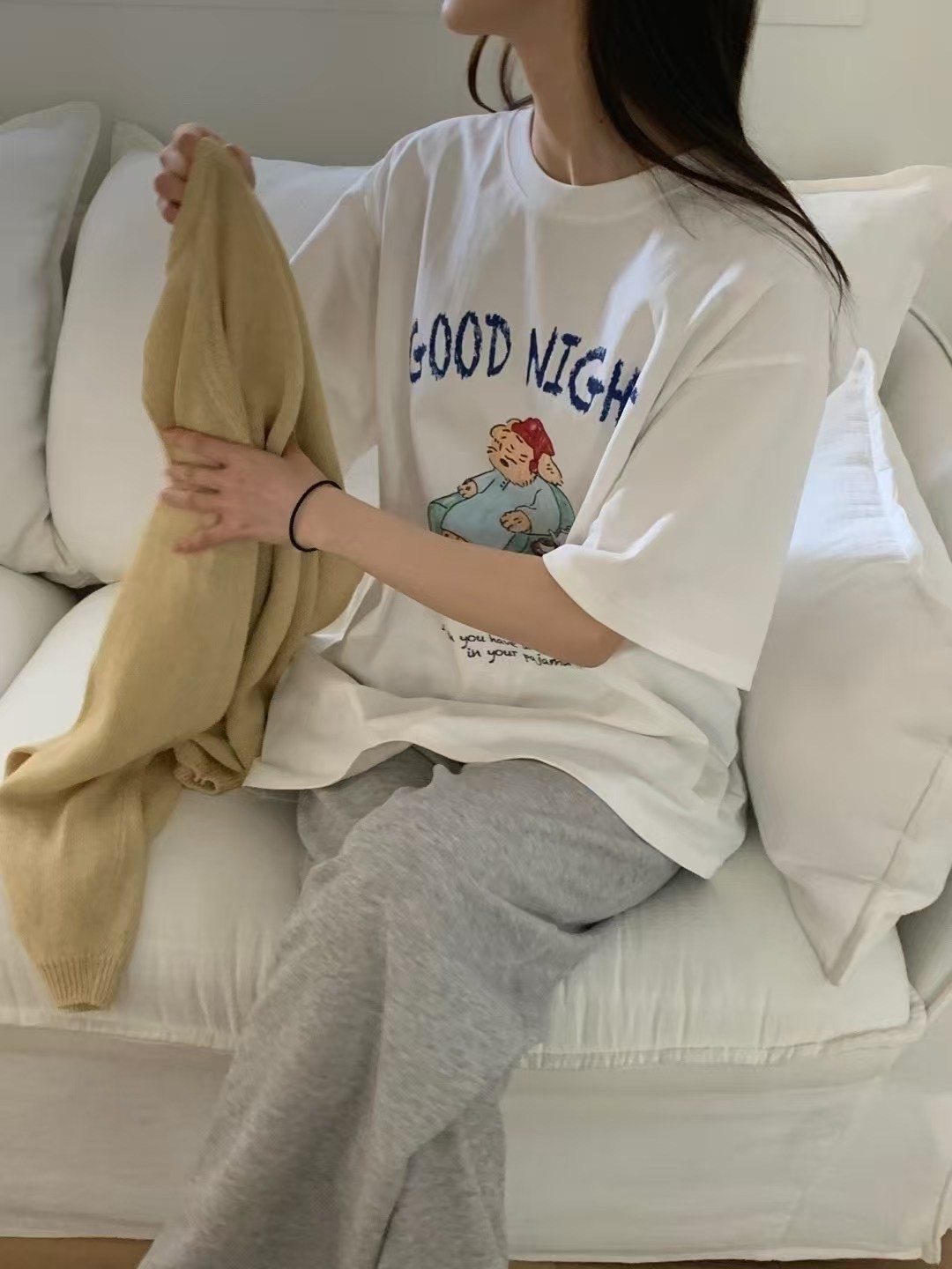 A121.GOOD NIGHT狗狗TEE