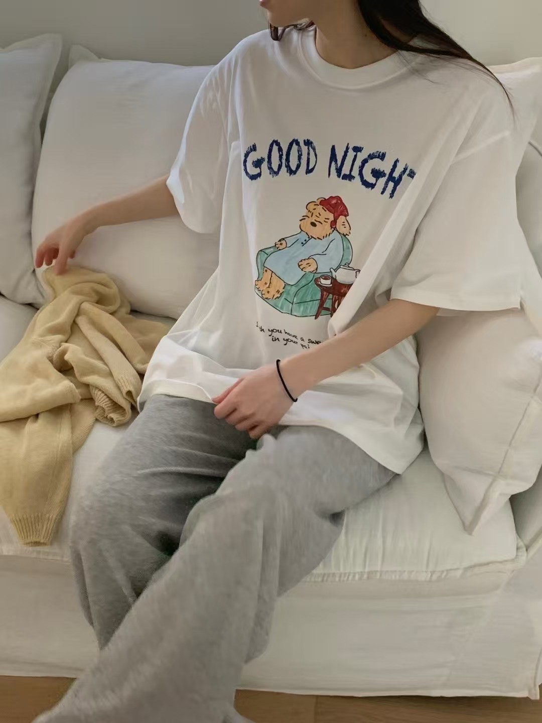 A121.GOOD NIGHT狗狗TEE