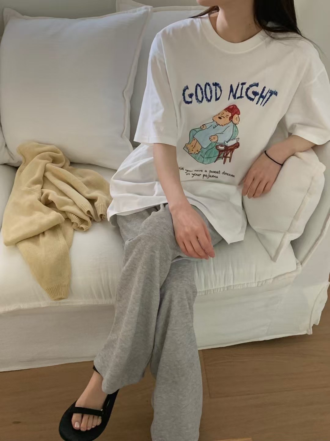 A121.GOOD NIGHT狗狗TEE