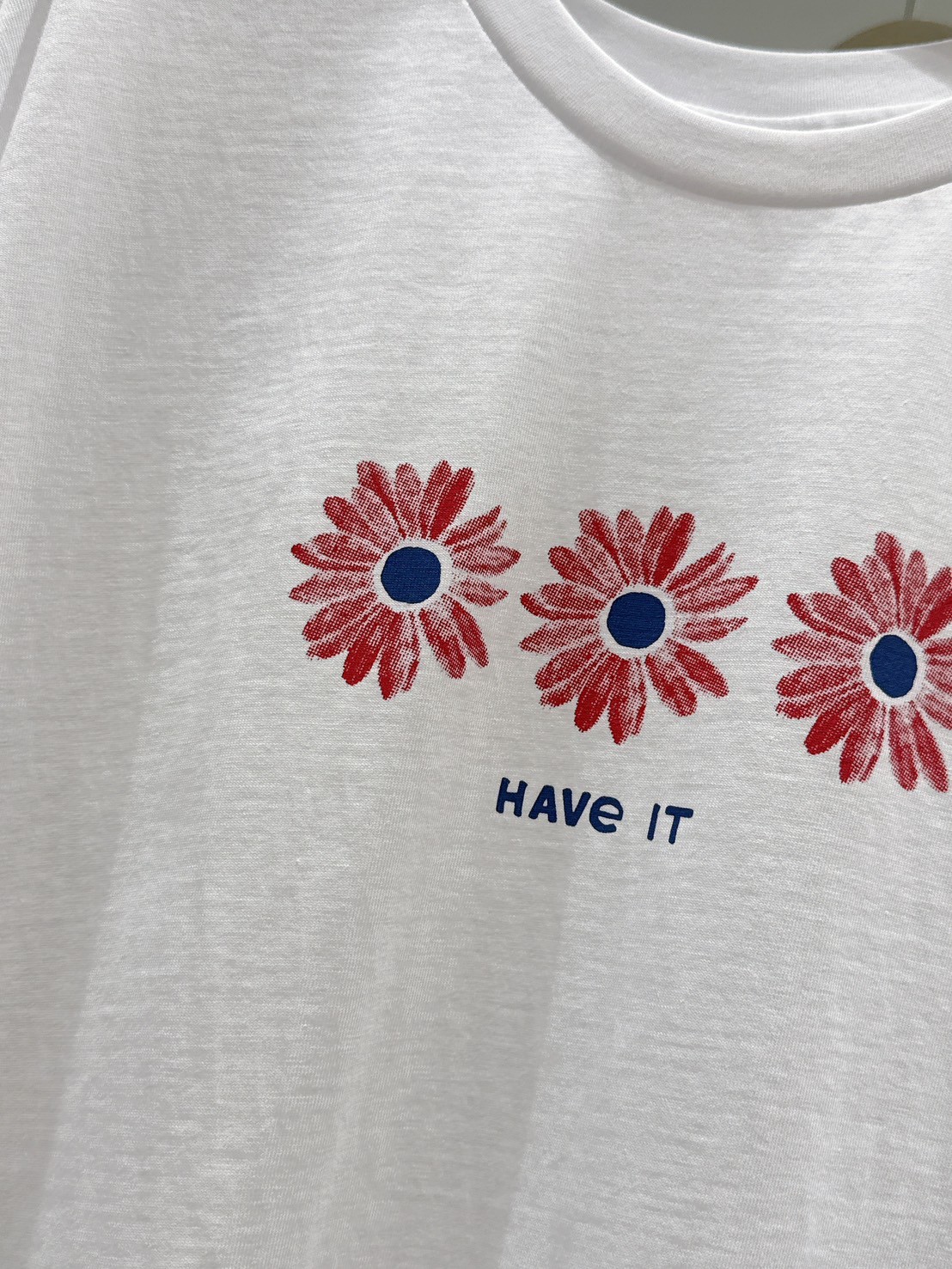 A122.休閒棉質小雛菊TEE