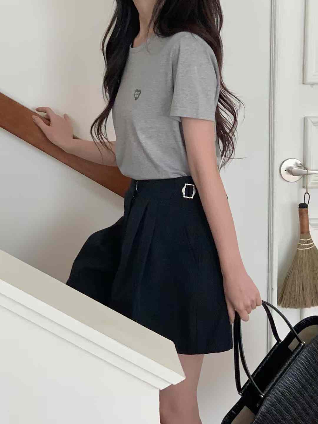 A103.小愛心裝飾短TEE