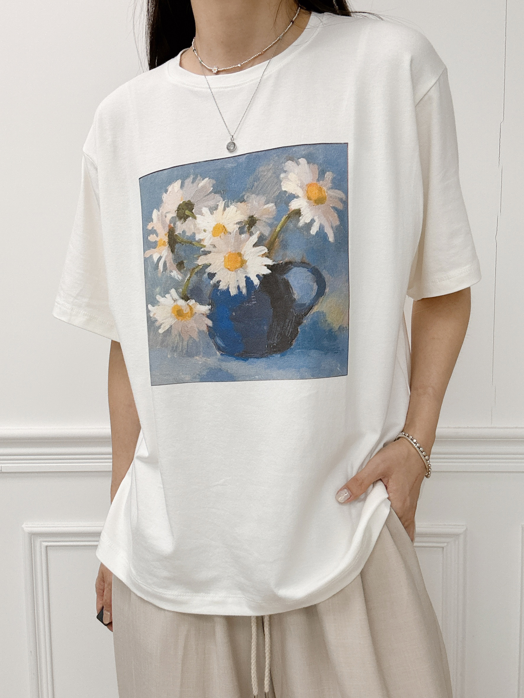 藝術感花卉TEE