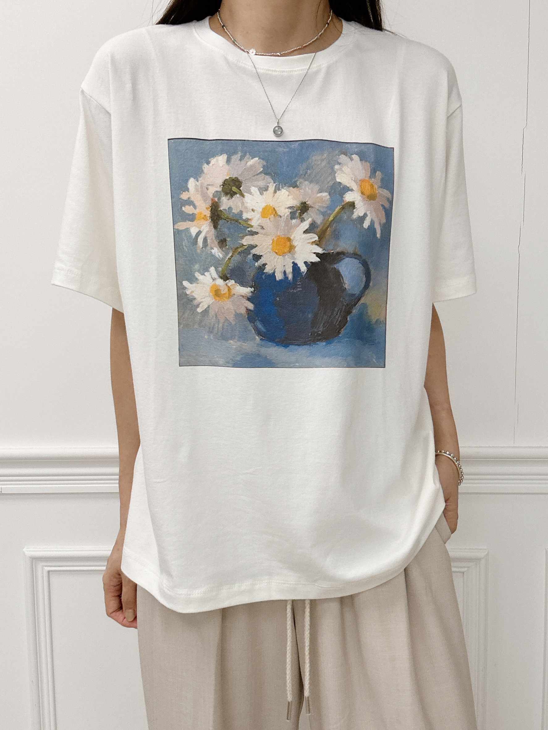 藝術感花卉TEE