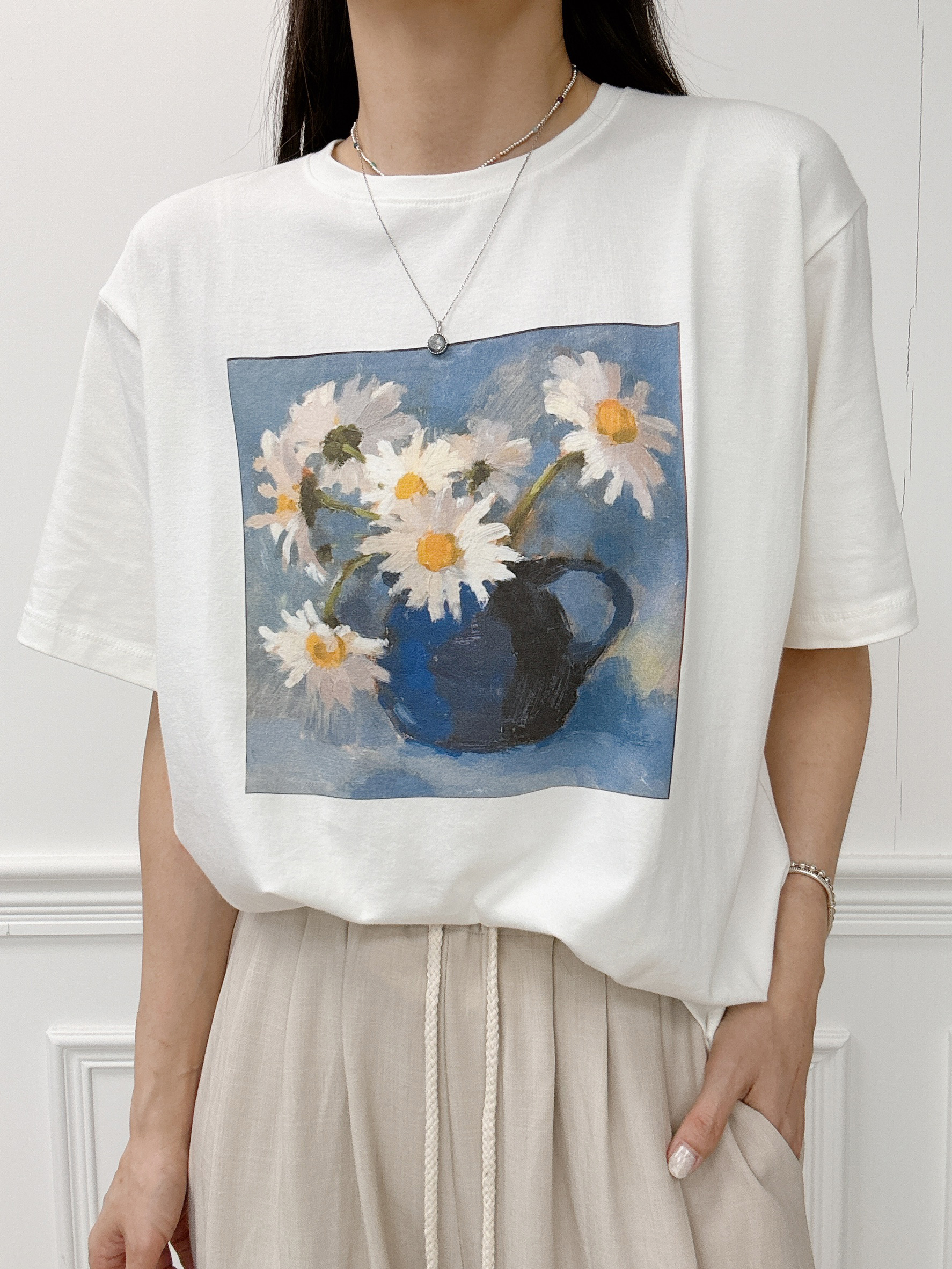 藝術感花卉TEE