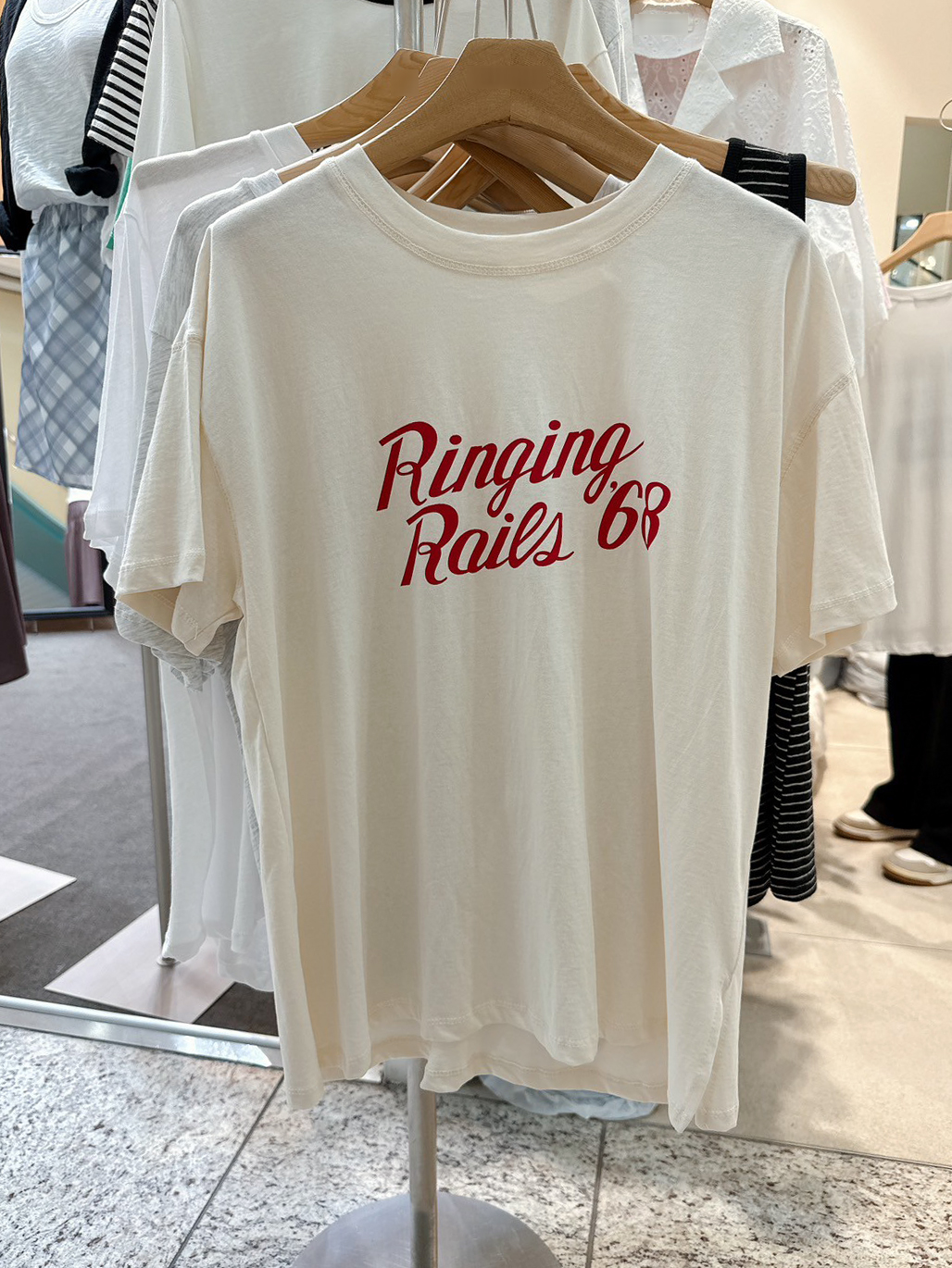 A40.Ringing休閒印字TEE