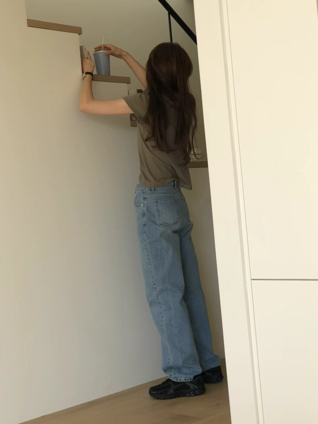 A23.顏值家莫代爾混棉顯瘦短TEE