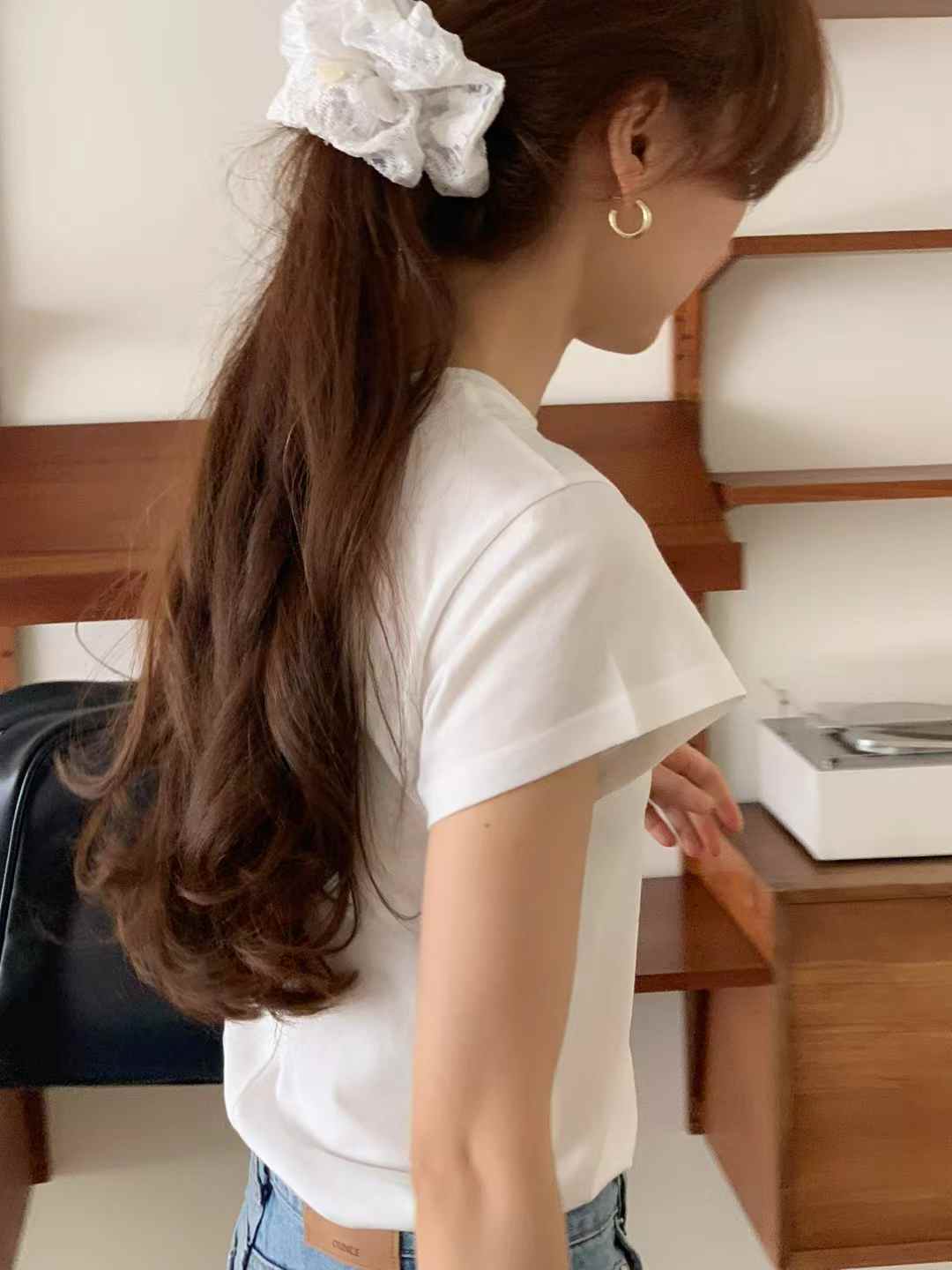 A23.顏值家莫代爾混棉顯瘦短TEE