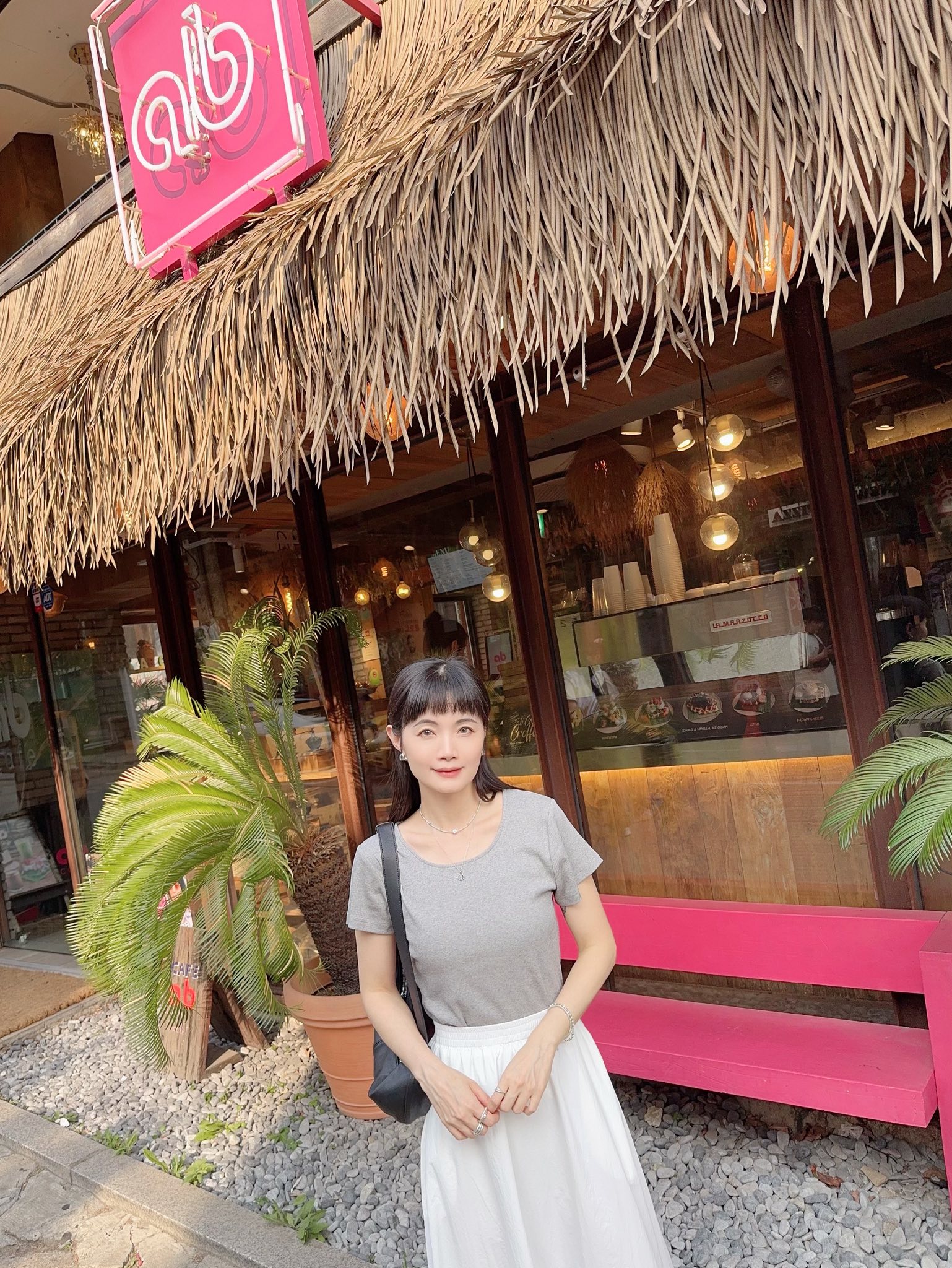 百搭女孩彈性纖瘦TEE