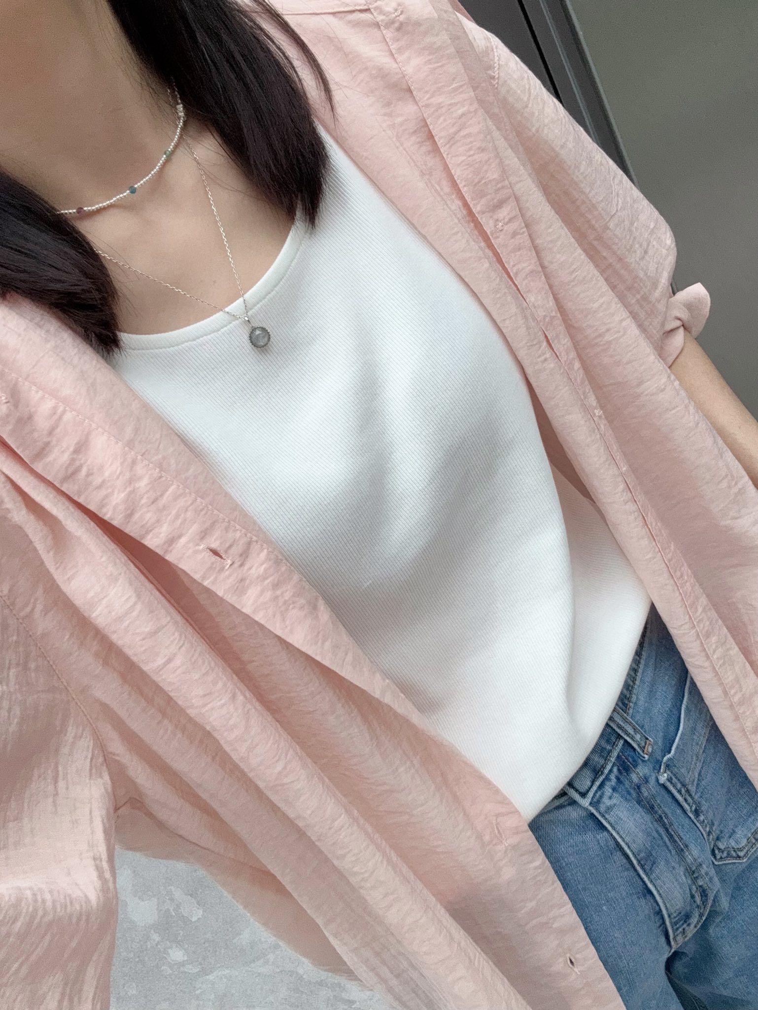 A07.百搭女孩彈性纖瘦TEE