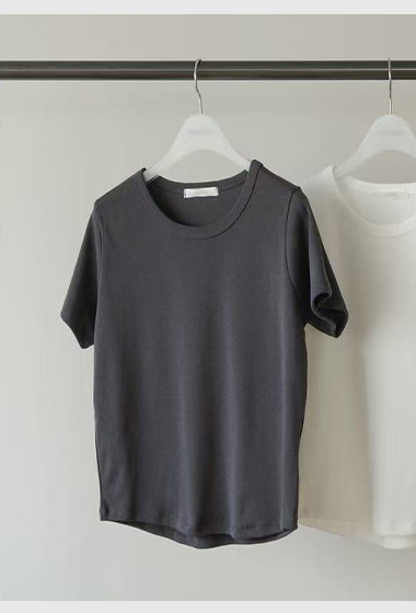 A43.瘦瘦歐膩女孩素面TEE