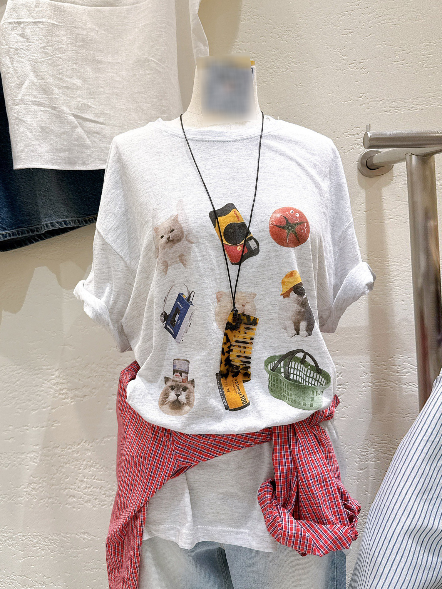 B41.逗趣貓咪塗鴉TEE