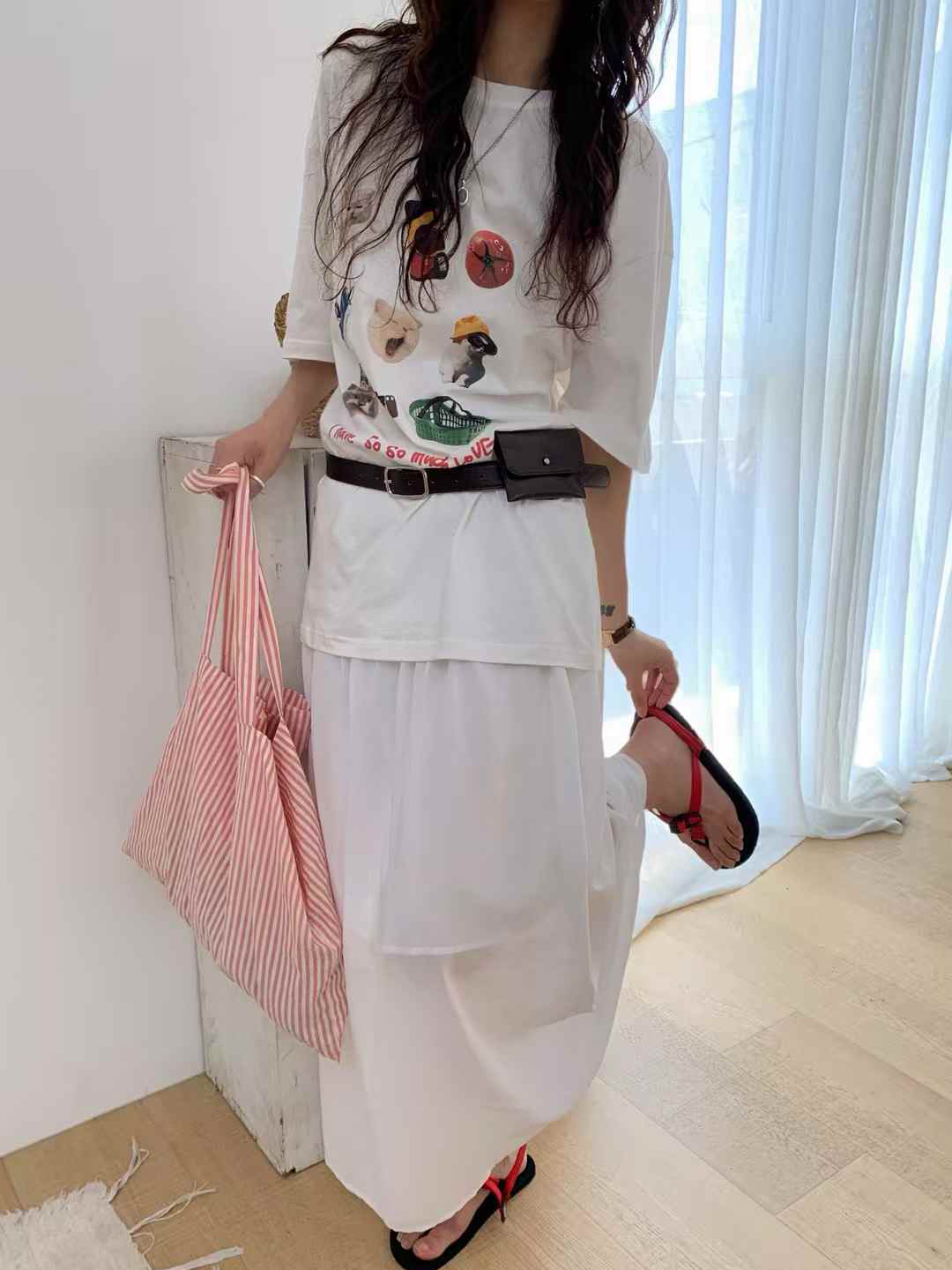 B41.逗趣貓咪塗鴉TEE