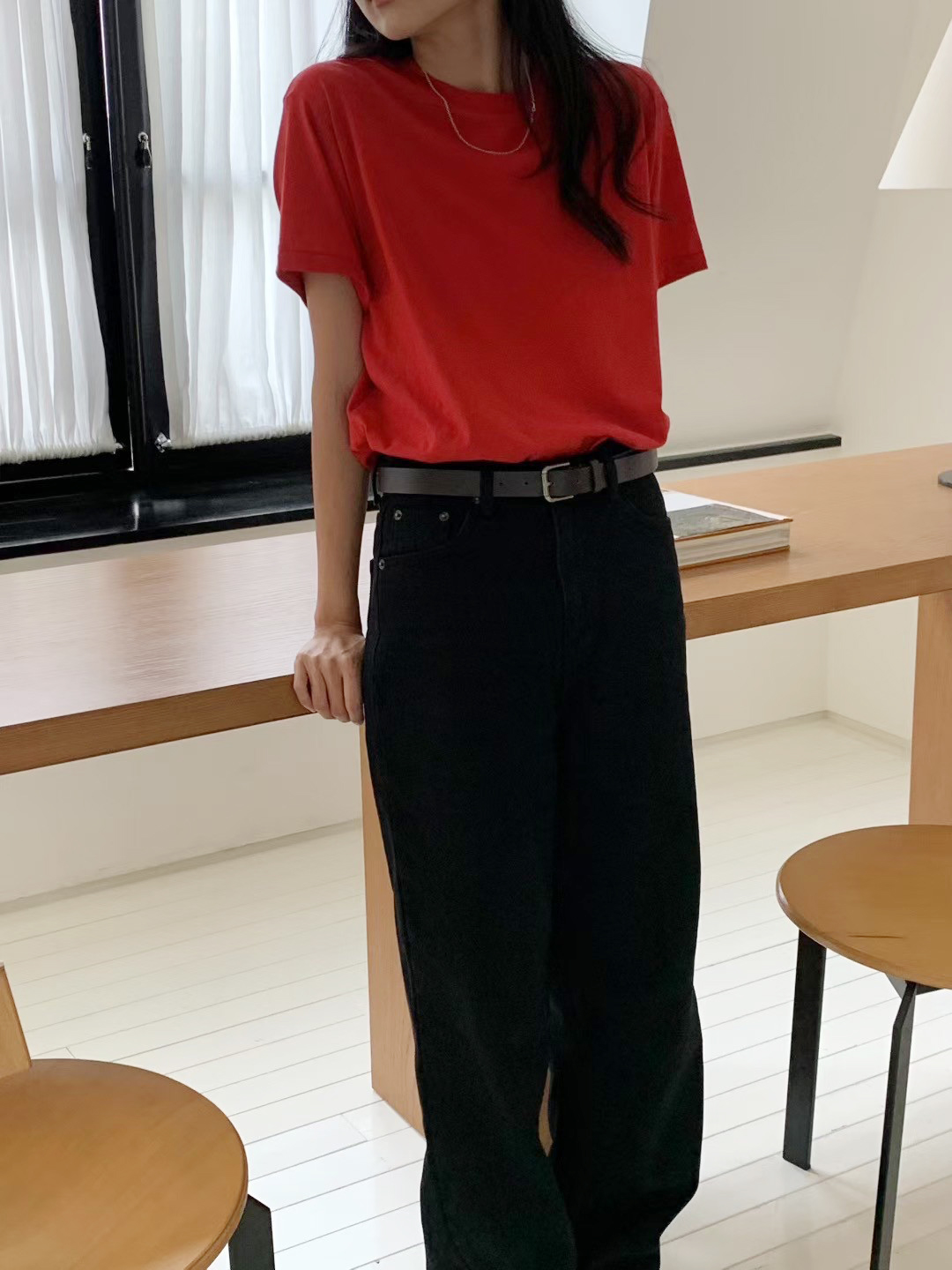 A71.清爽家亮眼短袖素TEE