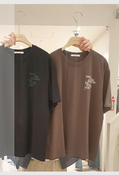 A52.小臉歐膩印字小標語TEE