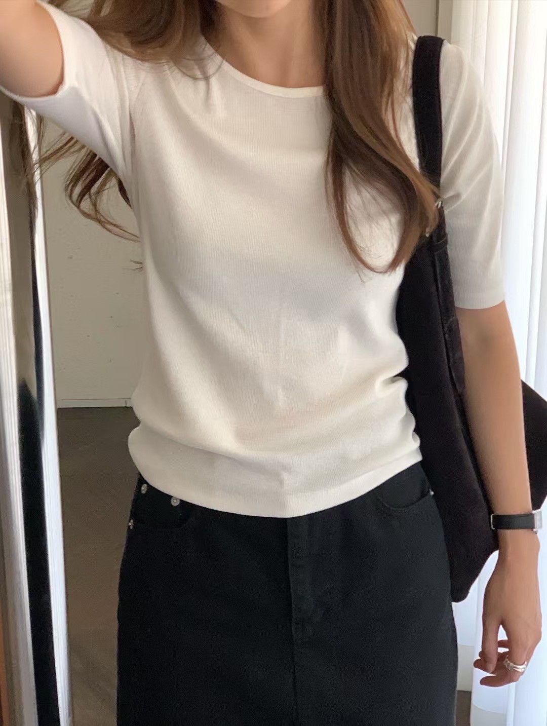 A92.推薦百搭羅紋彈性TEE