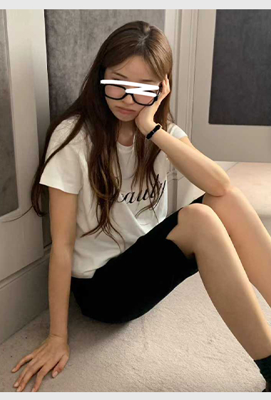 B75.顏值家Beauty印字TEE