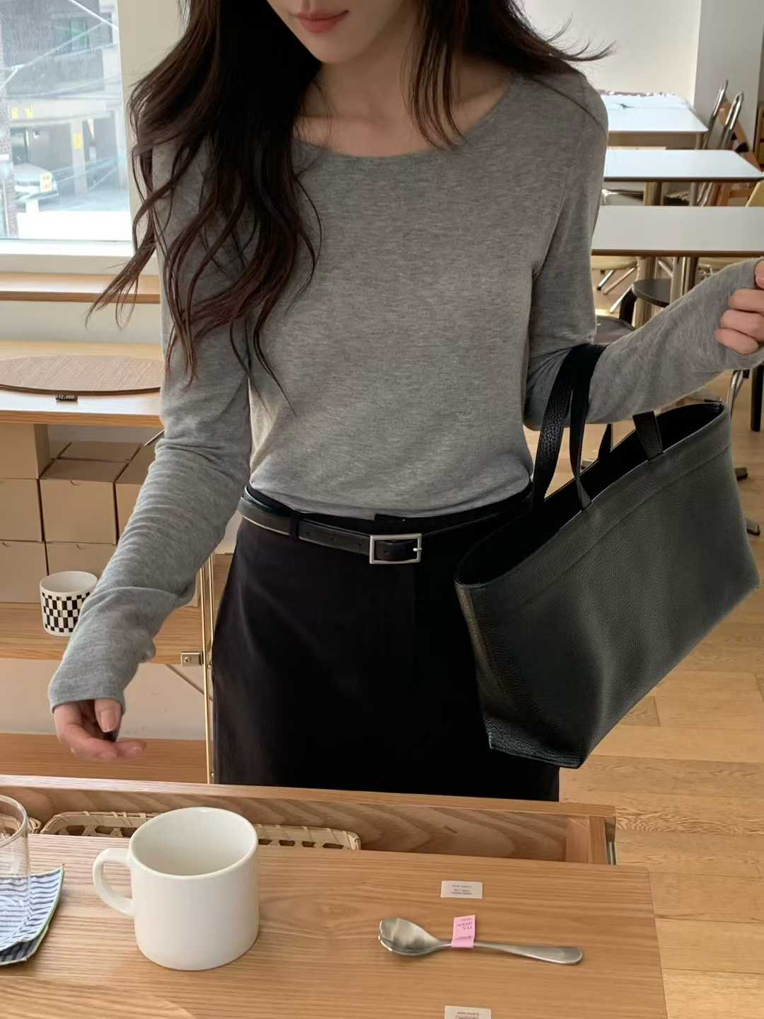 小V家純棉舒適內搭上衣
