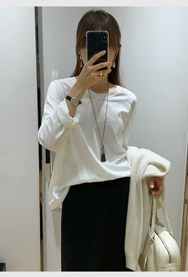 A10.顏值家基礎百搭長袖TEE