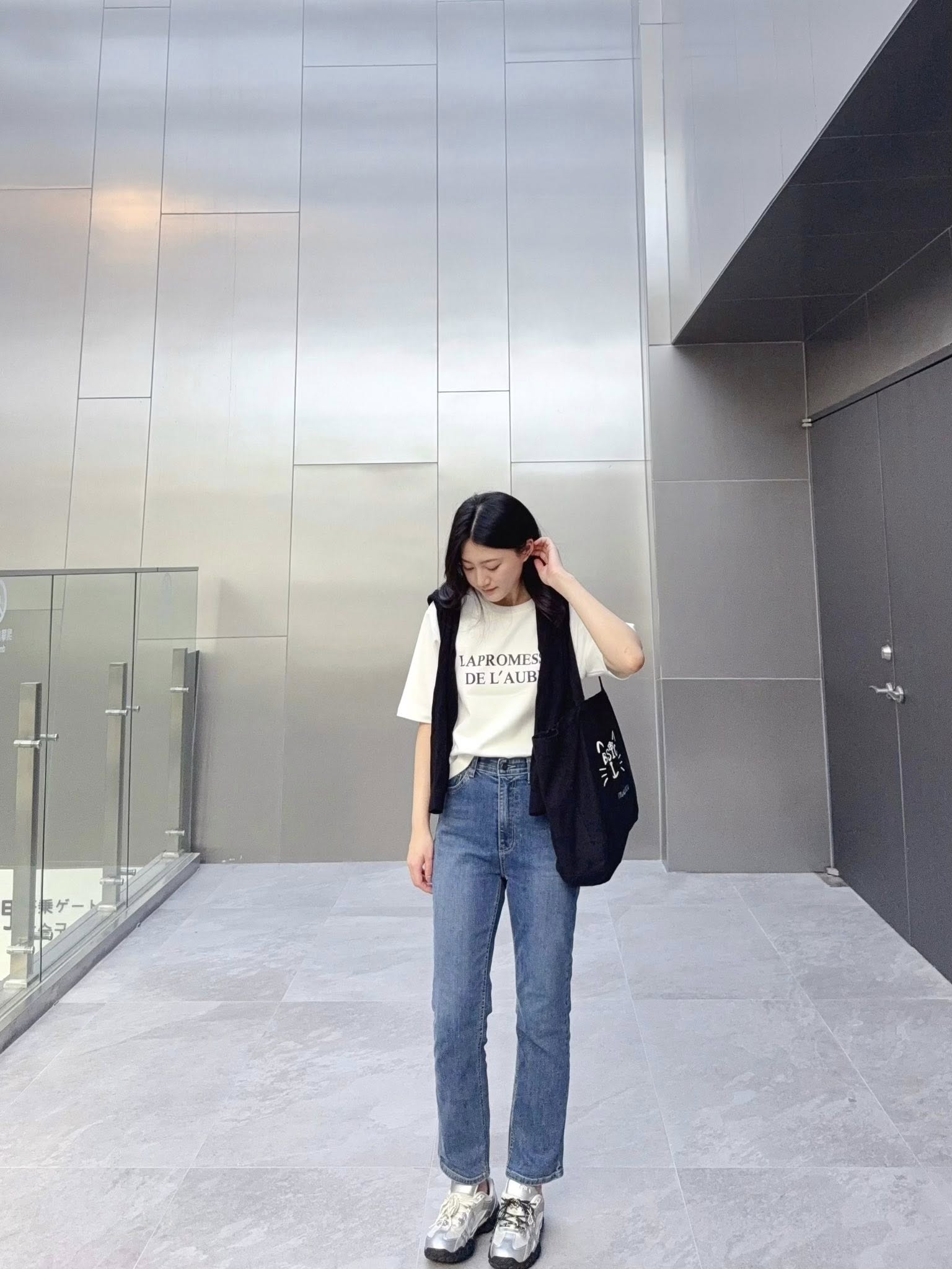 A34.韓妞淡色休閒印字TEE