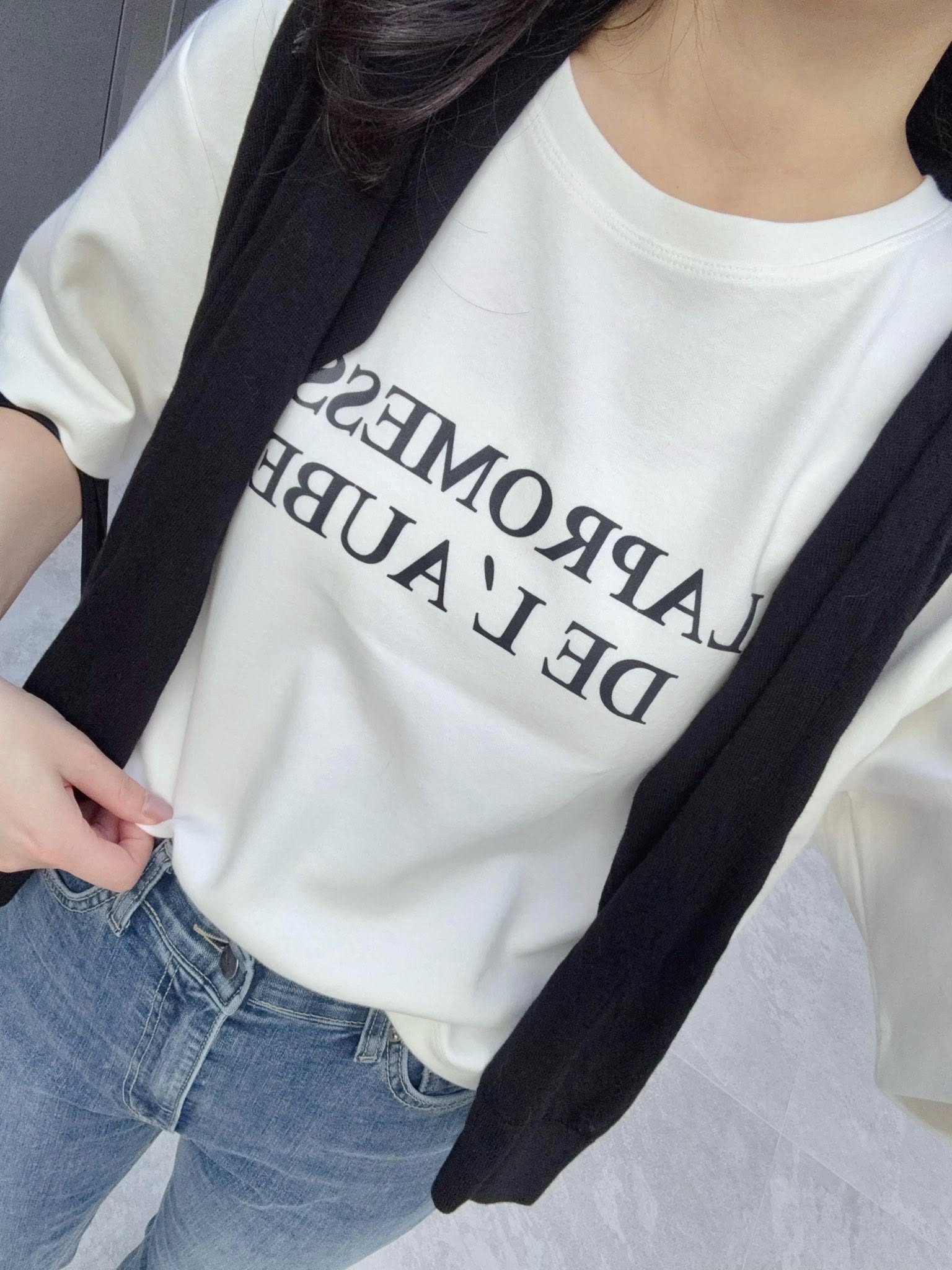A34.韓妞淡色休閒印字TEE