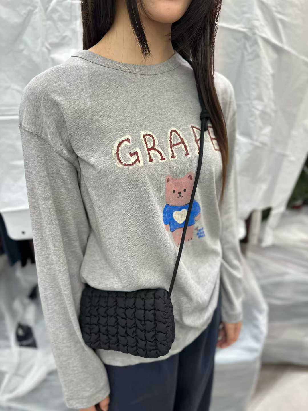 俏皮熊熊GRAPE長袖TEE