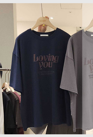 B71.小臉歐膩LovingYou落肩短TEE