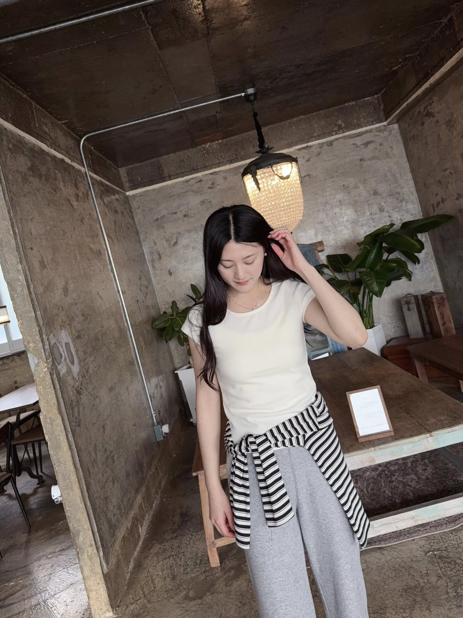 圓領Q彈磨毛短袖TEE