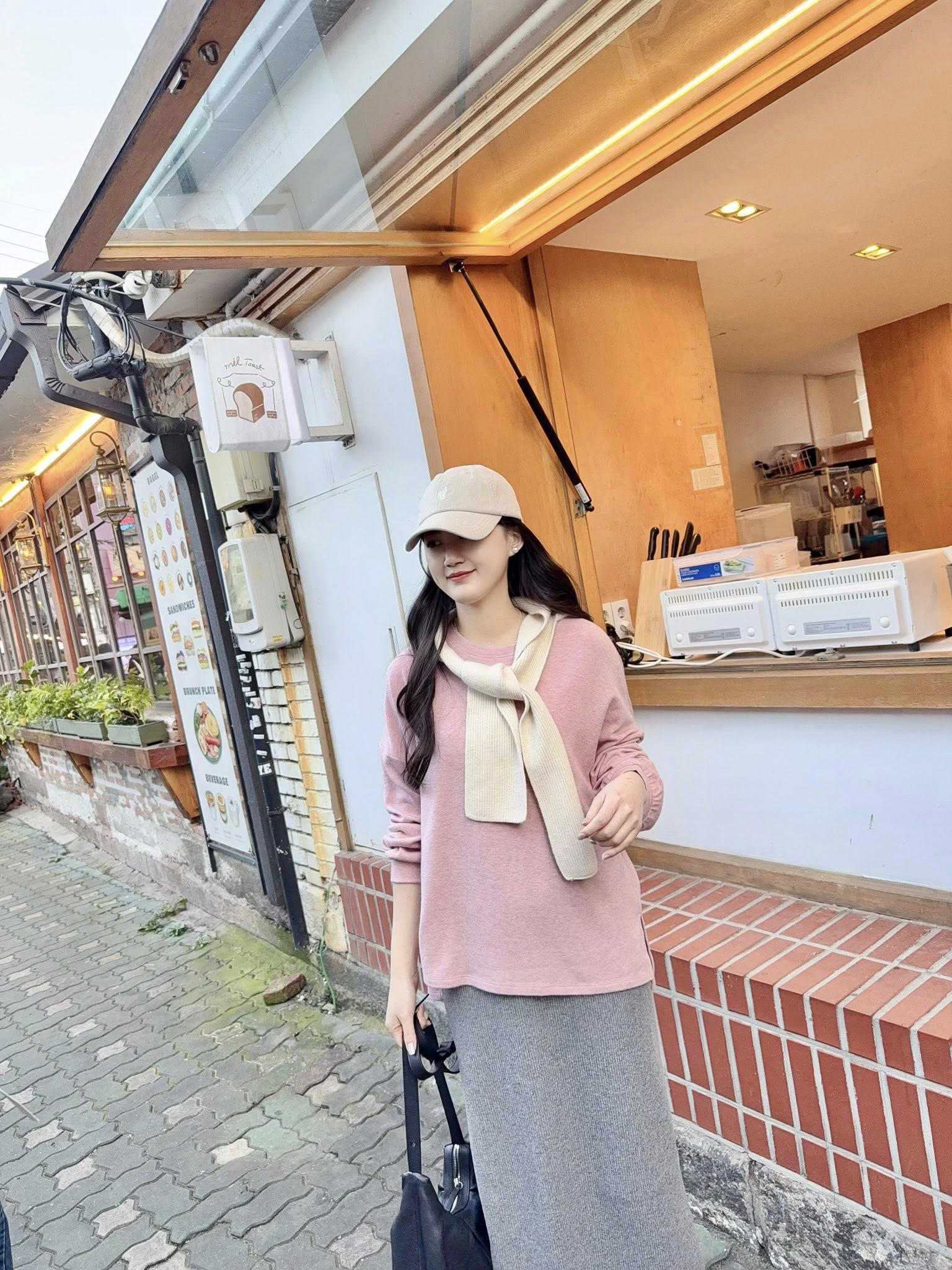 糖果色Q軟舒適落肩TEE