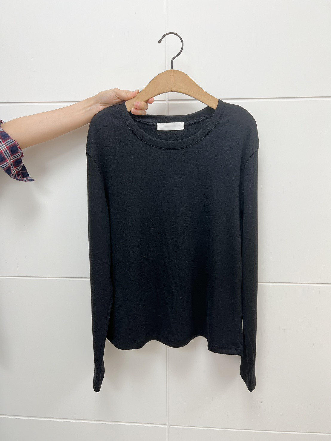 基本好搭圓領素色面膜TEE