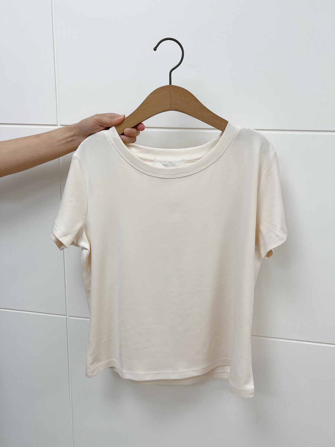 秋日必備自在磨毛短袖面膜TEE